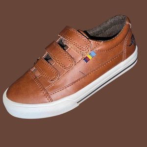 Next Toddler Brown Strap Touch Fastening Shoes With Dinosaur Size 11C